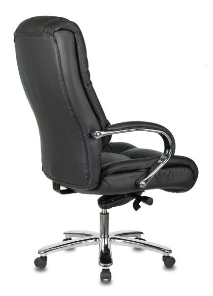Кресло руководителя Бюрократ T-9925SL черный кожа крестовина металл хром | Купить в КупиКресла.ру