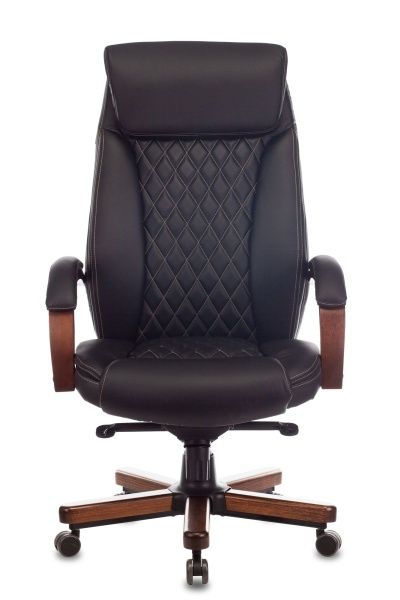 Купить Кресло руководителя Бюрократ T-9924WALNUT черный кожа крестовина металл/дерево по низкой цене Кресло руководителя Бюрократ T-9924WALNUT черный кожа крестовина металл/дерево | Купить в КупиКресла.ру