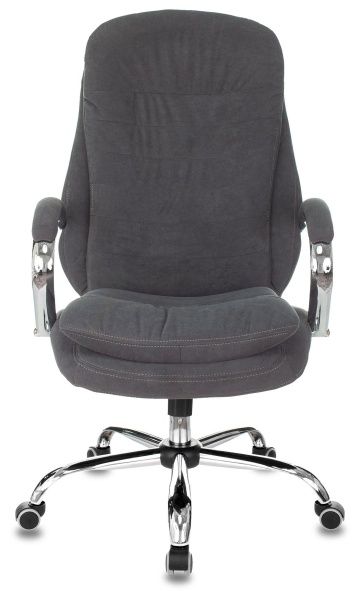 Кресло руководителя Бюрократ T-9950SL Fabric серый Alfa 44 крестов. металл хром | Купить в КупиКресла.ру