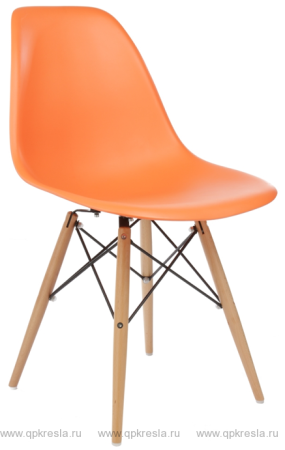 Стул Eames DSW светлое дерево Оранжевый