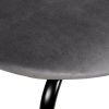 Купить Стул Seven тёмно-серый велюр с чёрными ножками в интернет-магазине КупиКресла.ру