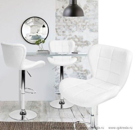 Барный стул PORSCHE (Порше) Экокожа Белый