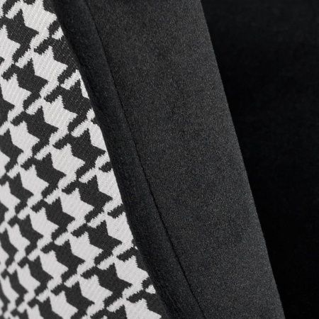 Купить Стул полубарный Paola чёрный с жаккардом по выгодной цене для кафе, ресторанов и кухни