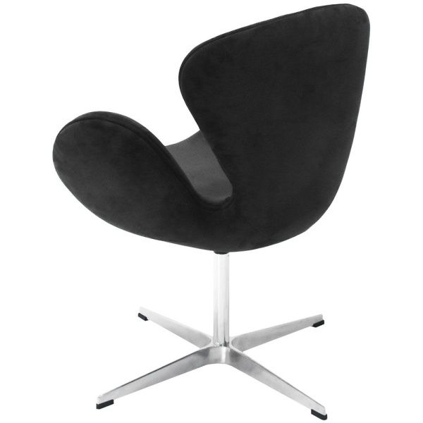Купить Кресло SWAN CHAIR графит, искусственная замша по низкой цене