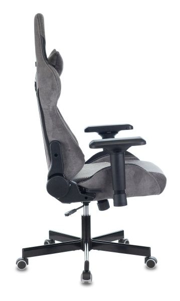 Кресло игровое Zombie VIKING 7 KNIGHT Fabric серый Loft ромбик текстиль/эко.кожа с подголов. крестовина металл | Купить в КупиКресла.ру