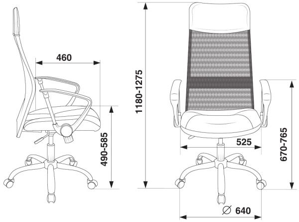 Кресло руководителя Бюрократ CH-600SL черный эко.кожа/сетка крестовина металл хром | Купить в КупиКресла.ру